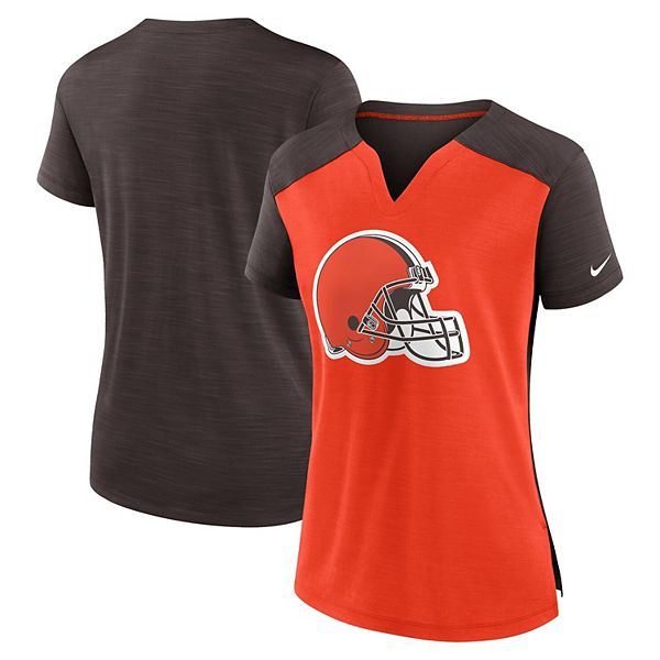 Women's Nike Orange/Brown Cleveland Browns Impact Exceed Performance ...