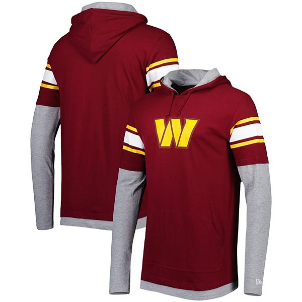 Lids Washington Commanders New Era Combine Authentic Stated Logo Pullover  Hoodie - Burgundy