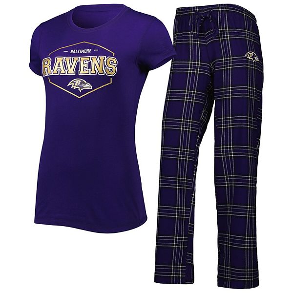 Men's Purple/Black Baltimore Ravens Courtyard Flannel Pants