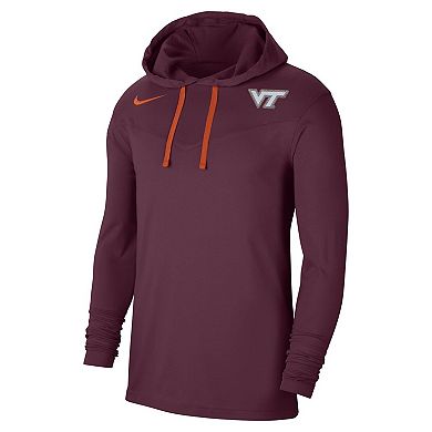 Men's Nike Maroon Virginia Tech Hokies Off-Field Performance Long ...