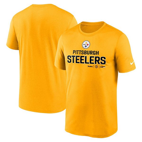 Men's Nike Gold Pittsburgh Steelers Legend Community Performance T-Shirt