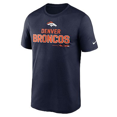 Men's Nike Navy Denver Broncos Legend Community Performance T-Shirt