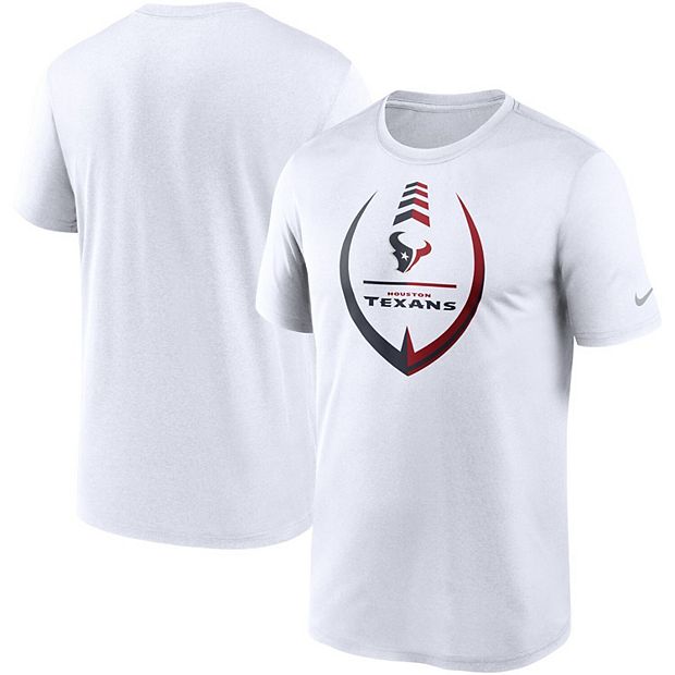 Men s Nike White Houston Texans Icon Legend Performance T Shirt