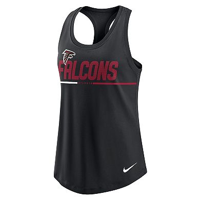 Women's Nike Black Atlanta Falcons Team Name City Tri-Blend Racerback Tank Top