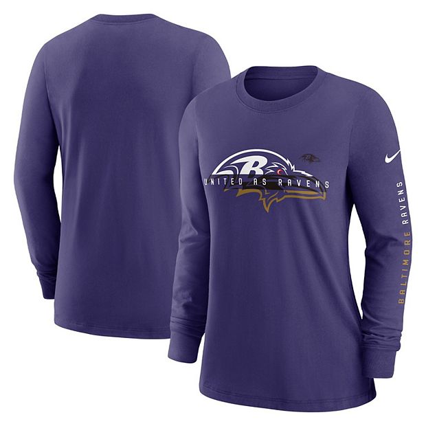 Nike ravens best sale long sleeve shirt