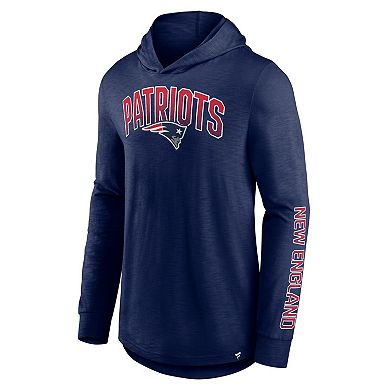 Men's Fanatics Branded Navy New England Patriots Front Runner Pullover Hoodie