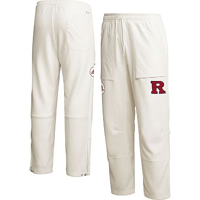 Men's adidas Cream Rutgers Scarlet Knights Zero Dye AEROREADY Pants