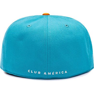 Men's Teal/Orange Club America America's Game Fitted Hat