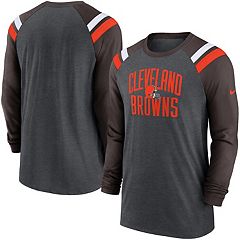 MLB Women's Cleveland Indians Nike Heathered Blended T-Shirt - Orange