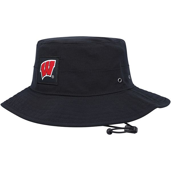 Men's Under Armour Black Wisconsin Badgers Airvent Performance Boonie Hat