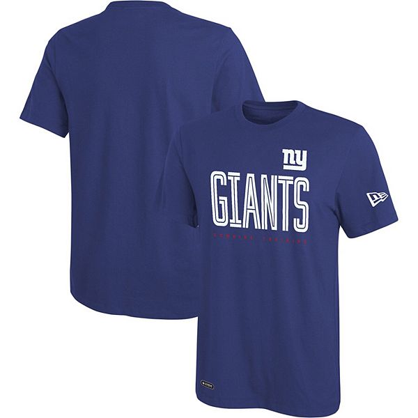 Men's New Era Black New York Giants Combine Authentic Action Long Sleeve T- Shirt