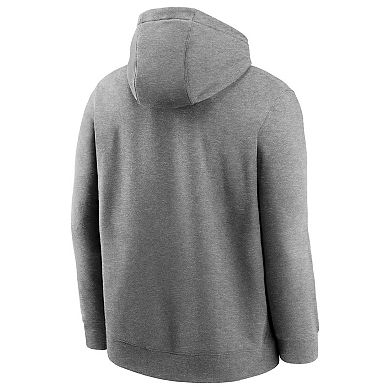 Men's Nike Heathered Gray Cleveland Browns Rewind Club Fleece Pullover ...