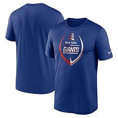 Men's Majestic Threads Royal/Gray New York Giants Field Goal Slub T-Shirt