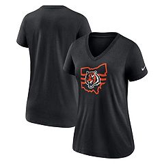 Cincinnati Bengals '47 Women's Plus Size Honey Cat SOA Long Sleeve T-Shirt  - Black