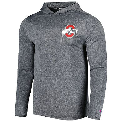 Men's Champion Gray Ohio State Buckeyes Hoodie Long Sleeve T-Shirt