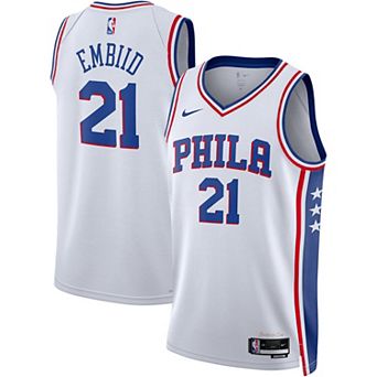 Unisex Nike Joel Embiid White Philadelphia 76ers 2022/23 Swingman Jersey - Association Edition
