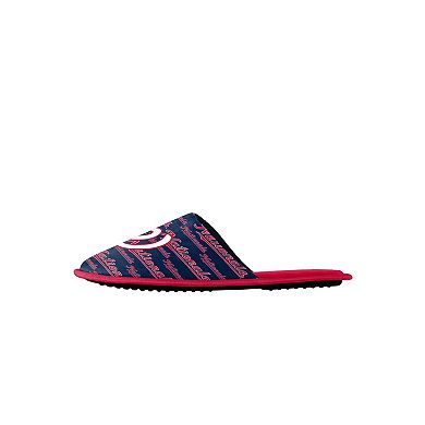 Youth FOCO Washington Nationals Scuff Wordmark Slide Slippers