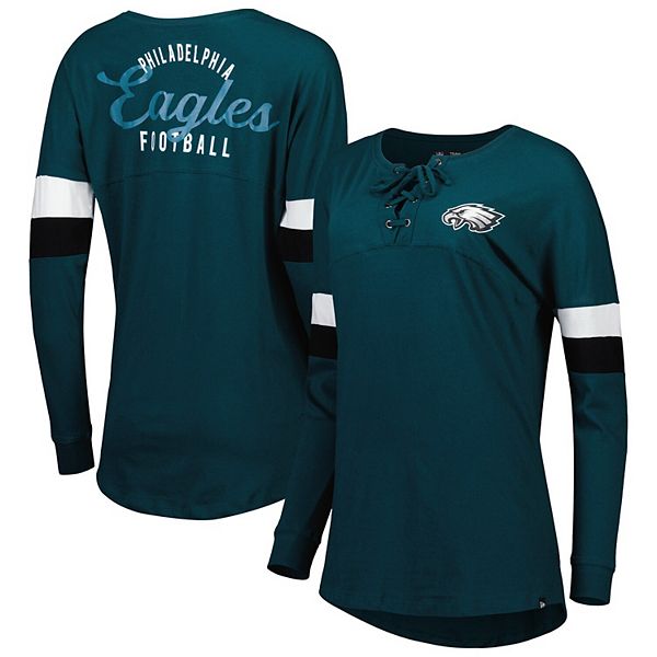 Philadelphia Eagles New Era Women's Athletic Historic Varsity Lace