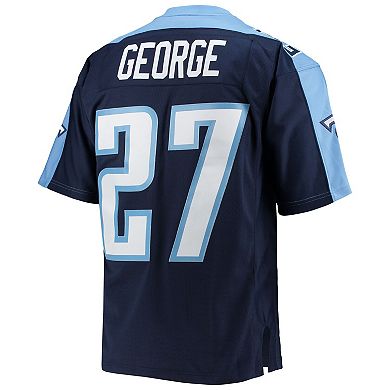 Men's Mitchell & Ness Eddie George Navy Tennessee Titans Big & Tall ...