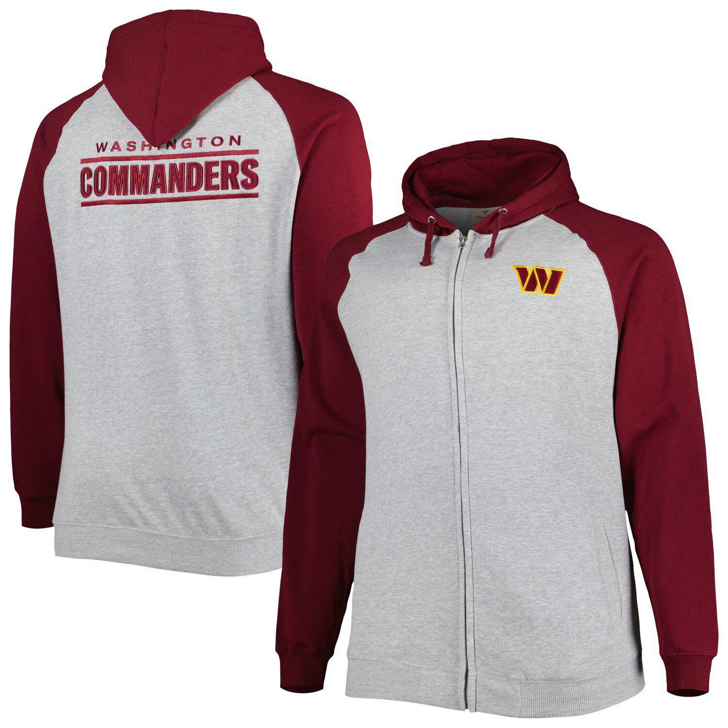 Men's New Era Black Washington Commanders Fleece Pullover Hoodie