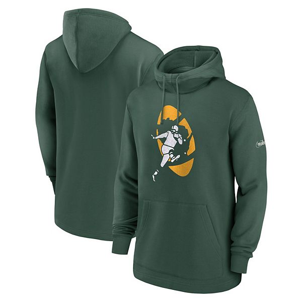 Green Bay Packers Color Block Men's Nike NFL Pullover Hoodie.