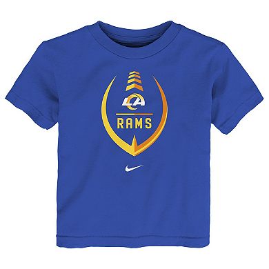 Toddler Nike Royal Los Angeles Rams Football Wordmark T-Shirt