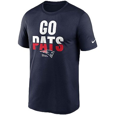 Men's Nike  Navy New England Patriots Legend Local Phrase Performance T-Shirt