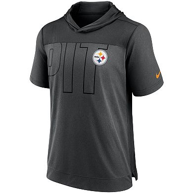 Men's Nike Heathered Charcoal/Black Pittsburgh Steelers Performance ...