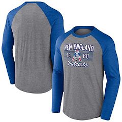 Men's Concepts Sport Heather Gray New England Patriots Ledger Raglan Long  Sleeve Henley T-Shirt