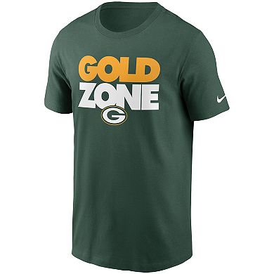 Men's Nike Green Green Bay Packers Hometown Collection Gold Zone T-Shirt