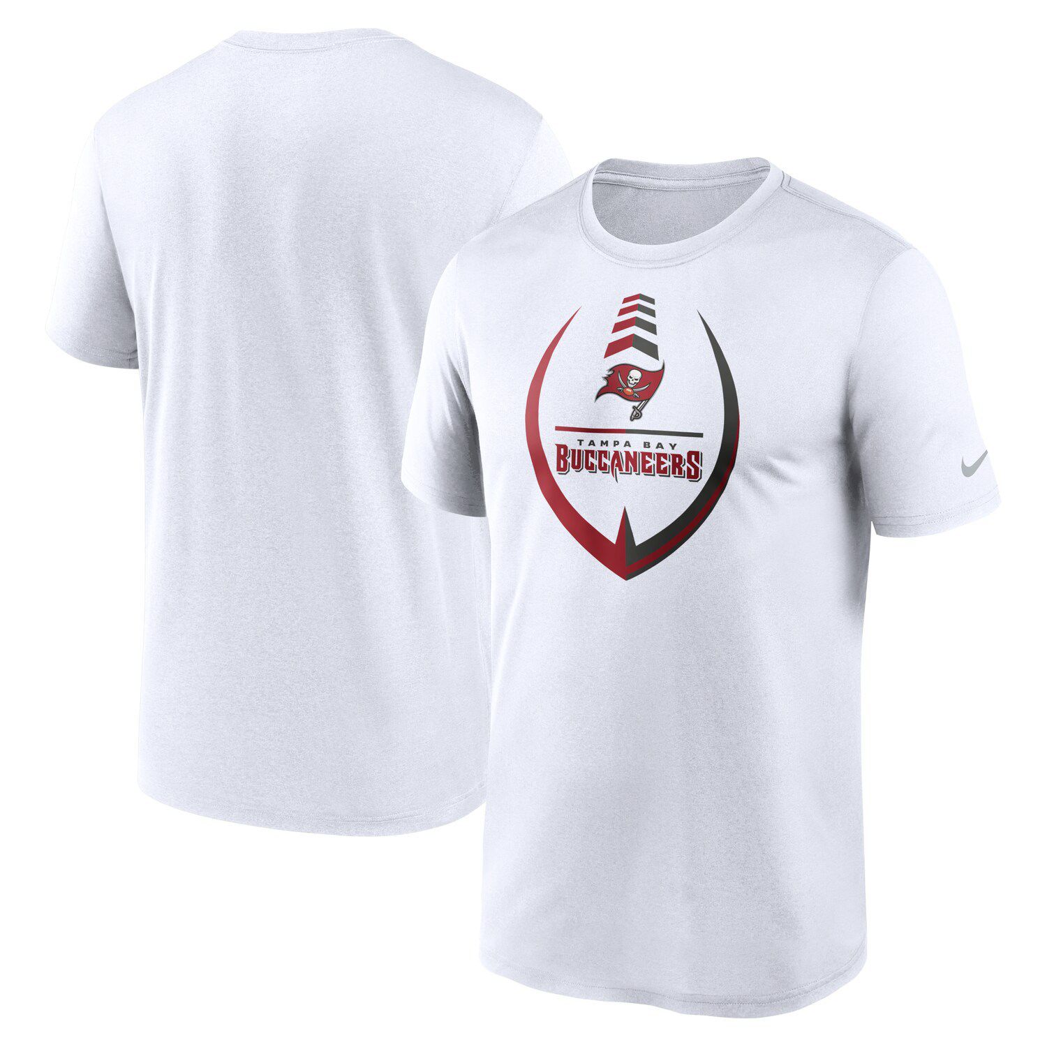 Youth Heather Gray Tampa Bay Buccaneers Football T-Shirt Size: 2XL