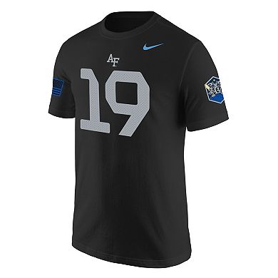 Men's Nike #1 Black Air Force Falcons Space Force Rivalry Replica Jersey T-Shirt