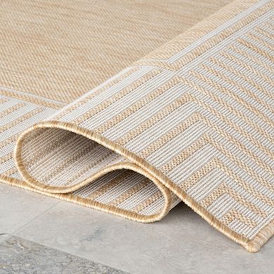 Rugs USA Asha Simple Border Indoor/Outdoor Area Rug