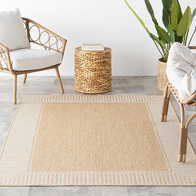 nuLoom Asha Simple Border Indoor/Outdoor Area Rug