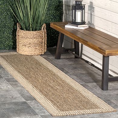 nuLoom Asha Simple Border Indoor/Outdoor Area Rug