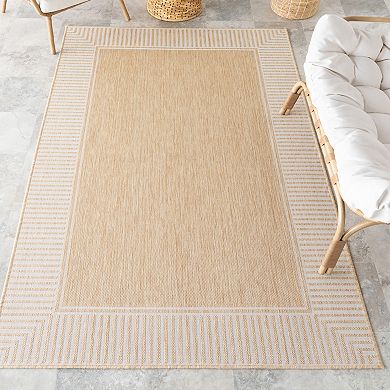 Rugs USA Asha Simple Border Indoor/Outdoor Area Rug