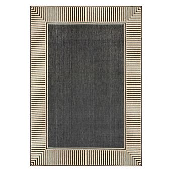 Rugs USA Asha Simple Border Indoor/Outdoor Area Rug