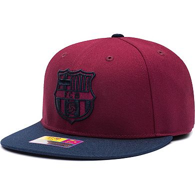 Men's Burgundy/Navy Barcelona America's Game Fitted Hat