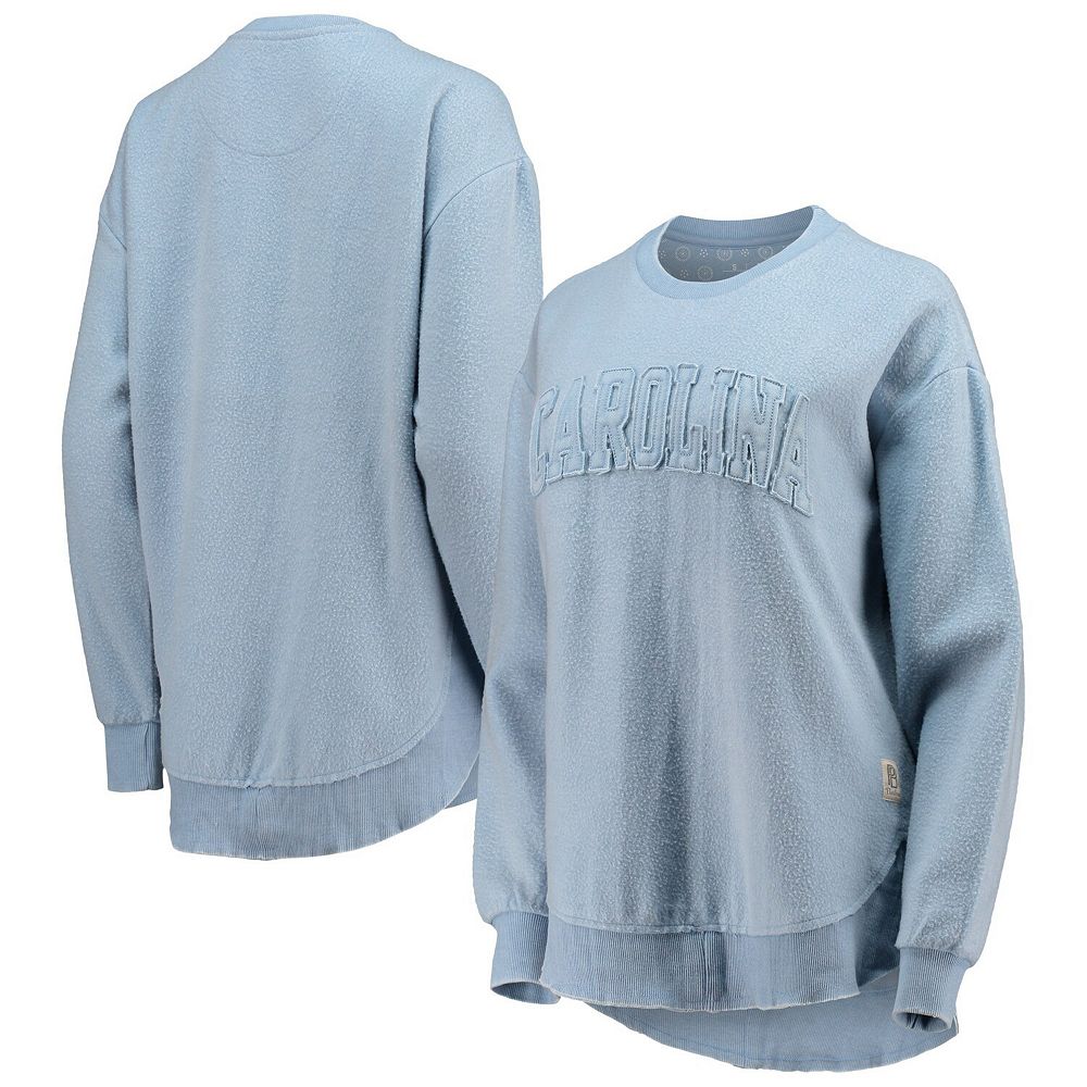 Chicka-d NCAA North Carolina Tar Heels Women's Burnout Pullover Sweatshirt - Oatmeal, Large