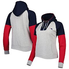 Women's New England Patriots Fanatics Branded Navy Filled Stat Sheet Pullover  Hoodie