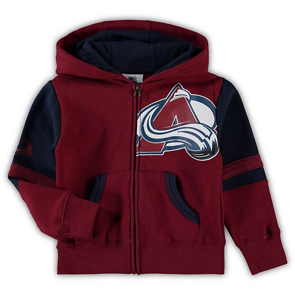 Infant Burgundy Colorado Avalanche Faceoff FullZip Hoodie