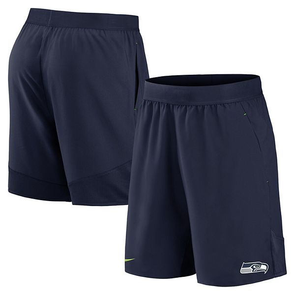 Men's Nike College Navy Seattle Seahawks Stretch Woven Shorts