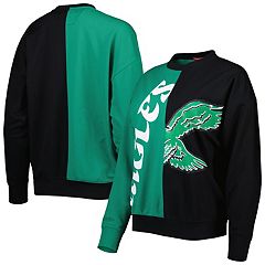 Philadelphia Eagles Mitchell & Ness Women's Leading Scorer Fleece Pullover  Sweatshirt - Kelly Green