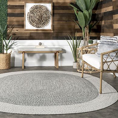 nuLoom Indoor/Outdoor Braided Oralia Area Rug