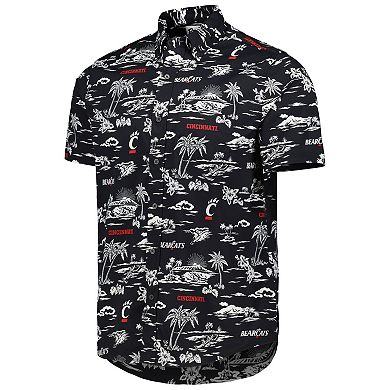 Men's Reyn Spooner Black Cincinnati Bearcats Performance Button-Down Shirt