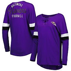 Baltimore Ravens New Era Current Raglan Long Sleeve T-Shirt - Black