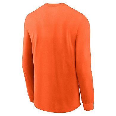 Men's Nike Orange Chicago Bears Fashion Long Sleeve T-Shirt