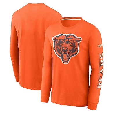 Men's Nike Orange Chicago Bears Fashion Long Sleeve T-Shirt