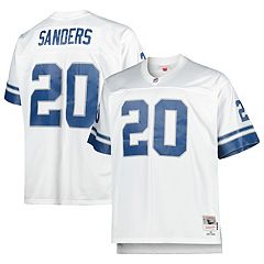 Youth Mitchell & Ness Barry Sanders Blue Detroit Lions Retired Player Name  & Number Pullover Hoodie