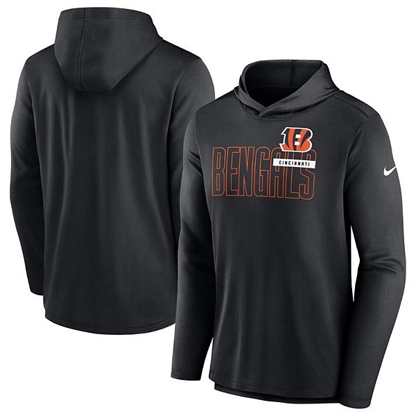 Men's Cincinnati Bengals Nike Black Sideline Performance Pullover Hoodie